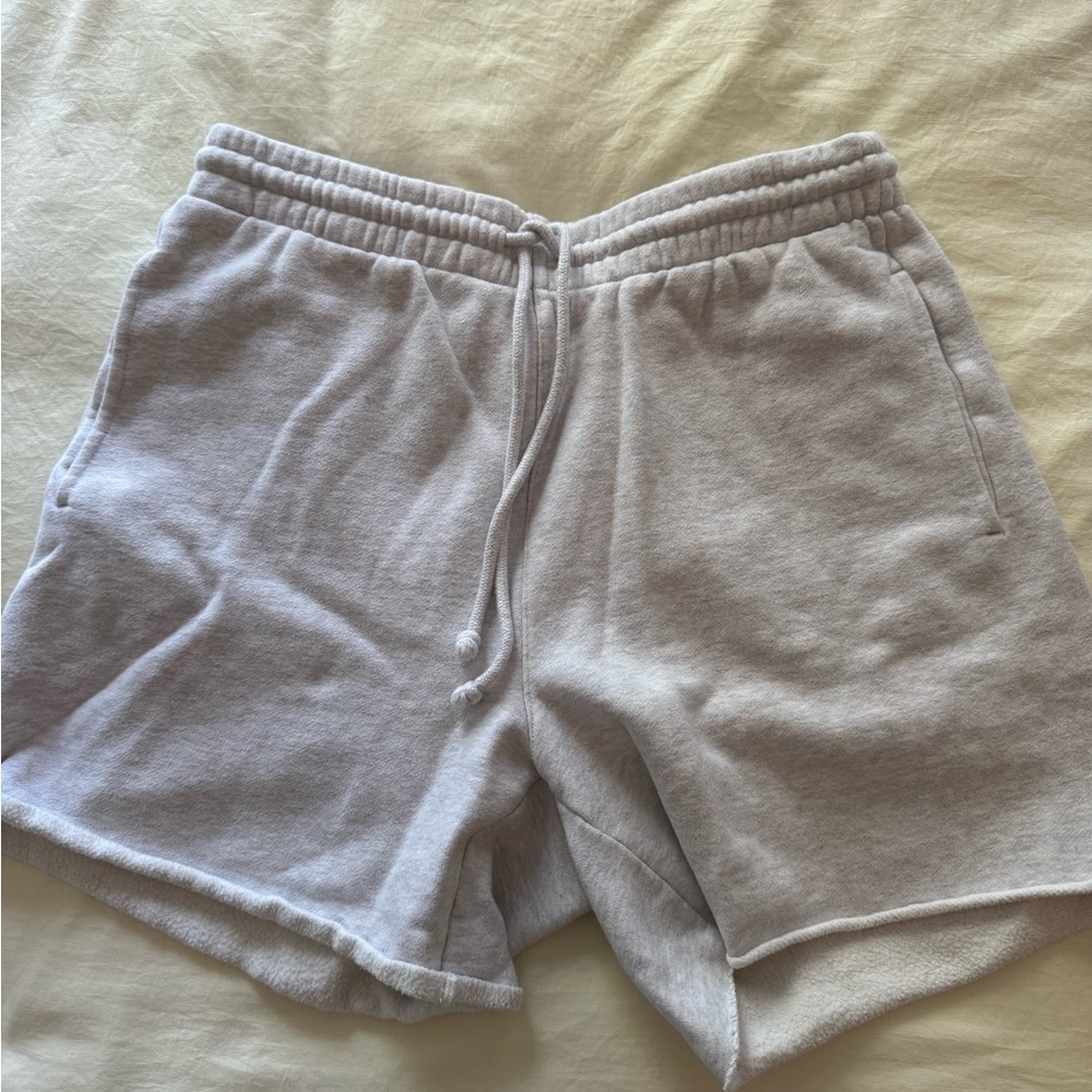 Cozy Gray Drawstring Shorts